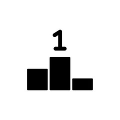 Winner podium with number one symbol representing success achievement top ranking victory recognition leadership performance excellence competition reward motivation