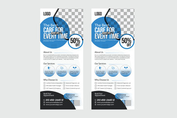 Halth banner roll up set,standee banner template,Modern banner.