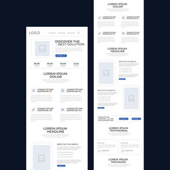 Multipurpose Business newsletter Mailchimp email marketing template l Email Marketing Newsletter Layout For Promoting Creative Services