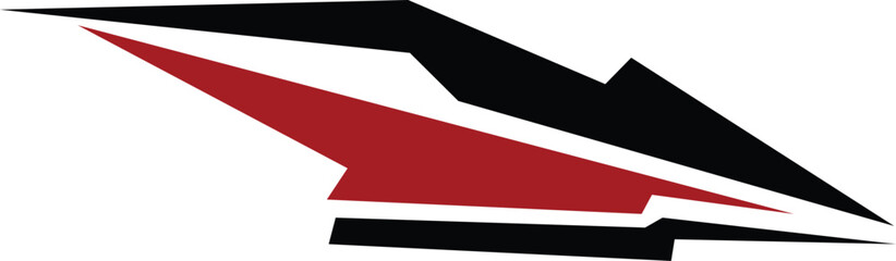 vector simple sticker background design for car or bike body