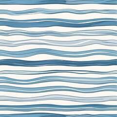 Serene Blue Wave Pattern: Abstract Watercolor Texture for Design Projects