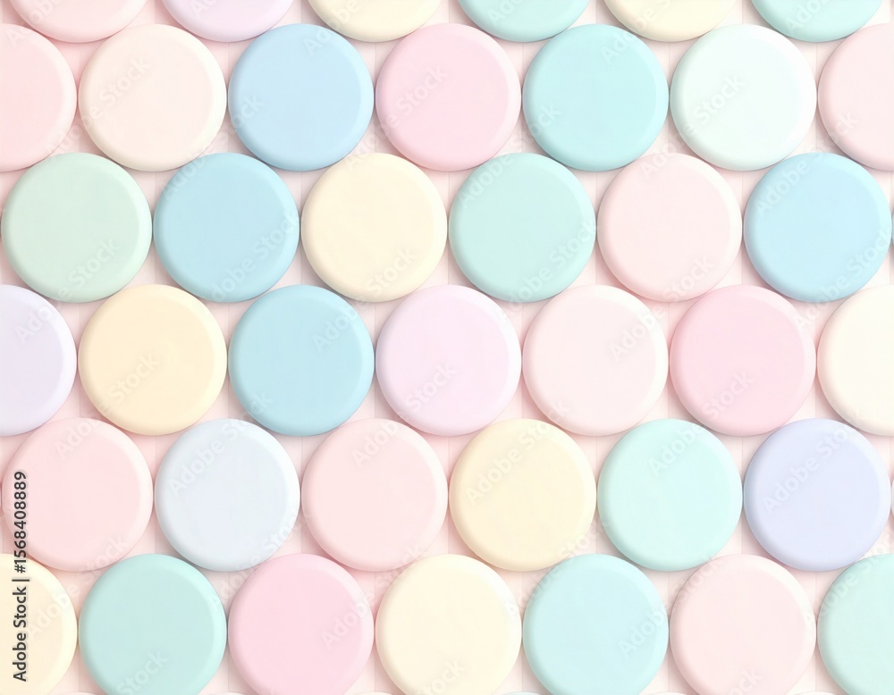 Poster pastel circles pattern background texture