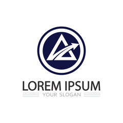 Dynamic Prismatic Triangle Vector Design for Future-Oriented Logo Concepts