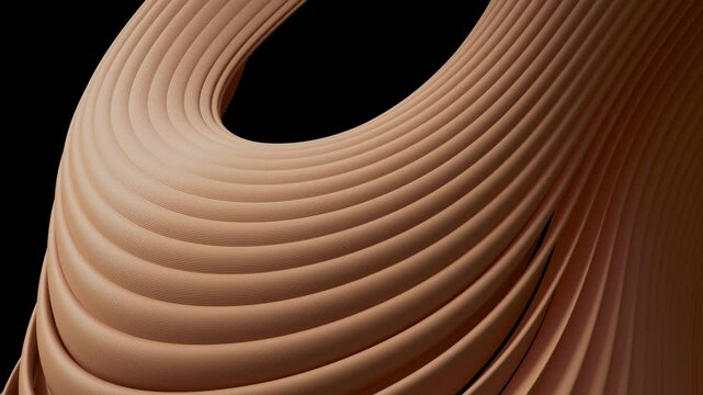 3D animation with smooth lines that move and curve, forming an intricate pattern that fills the entire frame in the end. The file contains Alpha Channel.