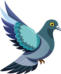 Obraz premium Pigeon Illustration vector design with editable 