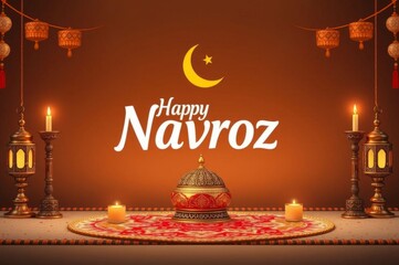Navroz Mubarak Iranian Parsi New Year Banner