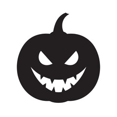 Jack O Lantern With Glowing Face Silhouette
