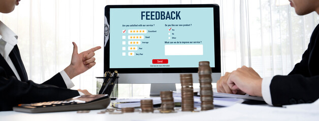 Customer feedback and review analysis by brisk computer software for corporate business