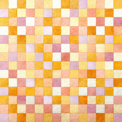 Pastel Peach Checkered Pattern Seamless Design for Creative Projects