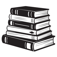 A stack of old books isolated on white embodies knowledge and education