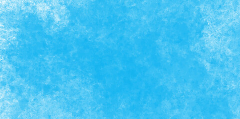 Modern blue powder style grunge textured abstract bright paper watercolor stain with hand paint background, texture for design distressed grunge smoky painted artistic watercolor cyan background.