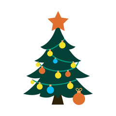 Holiday Bells And Ribbon Christmas Tree Silhouette