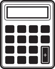 Mobile phone button icon set in black and white with glossy and square design elements