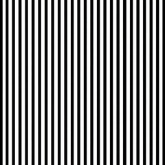 Vertical Thin Black and White Stripes Seamless Pattern Design