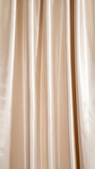 Obraz premium Cream Beige Draped Curtain Fabric Texture