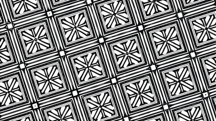 Elegant black and white geometric pattern seamless design element for versatile applications