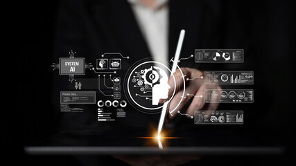 AI assistant with LLM, big data, machine learning, and generative AI powers prompt engineering and...