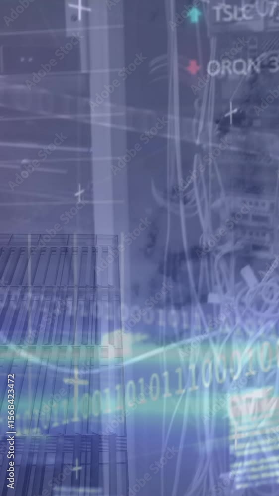 Poster animation of data processing over server