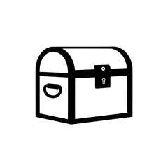 Timeless Treasure Chest: A classic illustration of an old treasure chest, perfect for projects.