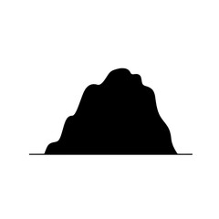 Silhouette of a Mountain: A bold, minimalist silhouette of a mountain range.