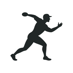 Cricket Fielder Throwing Ball Silhouette