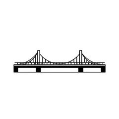 Bridge Silhouette: A striking silhouette of a majestic bridge, showcasing the elegant lines and architectural brilliance of the construction. The image captures the essence of engineering marvel.
