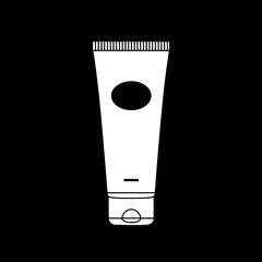 Minimalist Tube: A sleek and simple illustration of a cosmetic tube. The tube’s design focuses on functionality.