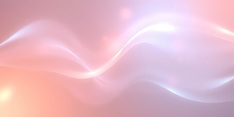 Obraz premium Abstract Soft Pastel Wavy Gradient Background with Smooth Light Flow