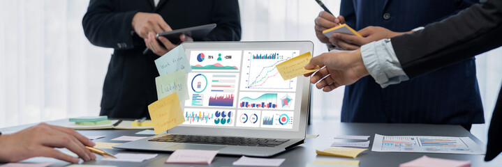 Business data dashboard provide brisk business intelligence analytic for marketing strategy planning