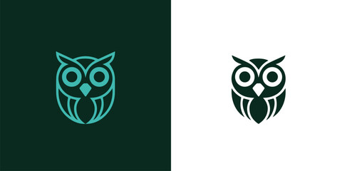 vector illustration of an abstract owl, Owl vector logo design