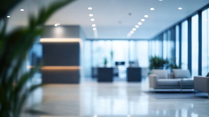 Blurring the Background in a Modern Office Interior