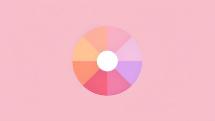 Pastel colors circle wheel color palette soft hues gradient design aesthetic background art design