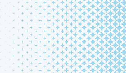 Abstract blue geometric hipster fashion design print halftone triangle pattern.