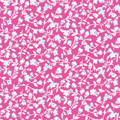 Classic Flower Pattern for Digital Textile Printing