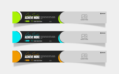 Leaderboard web banner design template