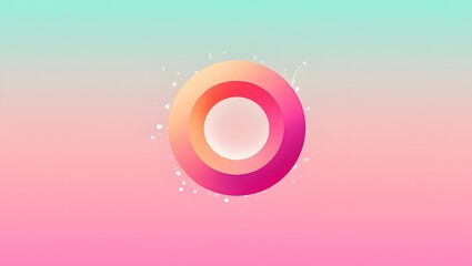 Abstract gradient background with circle design element for modern graphic design project