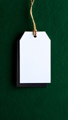 Blank tag white tag price tag label tag mockup gift tag product tag merchandise tag template