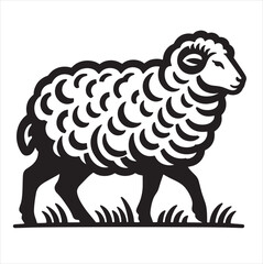 Naklejka premium Sheep Svg