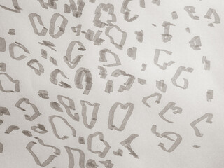 Tiger Print Texture. White Jaguar Texture. Dirty.