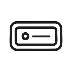 Obraz premium Design element for modern user interface with slider control