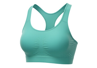 Teal Sports Bra 3 D Render Isolated on Transparent Background isolated on a transparent background