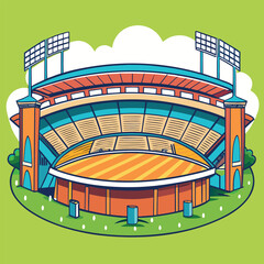 Vector art of baseball player swinging bat isolated on white background