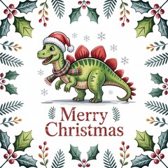 new year greeting card with dragon