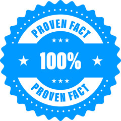Proven fact grunge rubber stamp. Crisp vector stamp with the word fact Used to mark trustworthy, verified, 