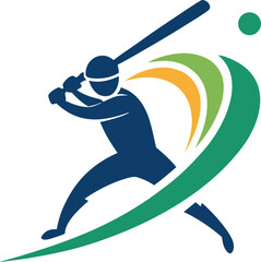 vector illustration of a baseball player