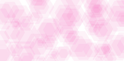 Obraz premium Abstract pink background with seamless geometric heart pattern, a vibrant digital illustration for Valentine's decoration