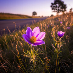 purple crocus flower
