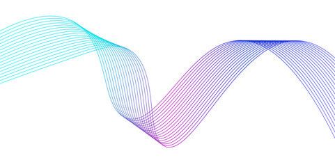 Abstract colorful wave vector illustration with a pink ribbon on white, ideal for digital art and business concept design wallpaper