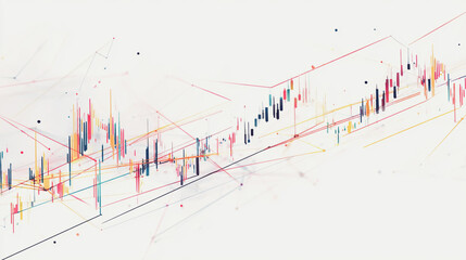 charts and graphs with statistics to innovative analyze business potential and forecast future development of companies growth network points Earth's surface	