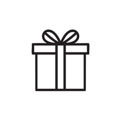 Gift box tied with ribbon for special occasions and celebrations